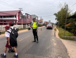 Satlantas Polres Melawi Gelar Ploting Point Pagi Di Sejumlah Persimpangan