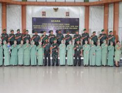 Dandim 1208/Sambas Pimpin Laporan Korp Kenaikan Pangkat Periode1 April 2026 Dan Halal Bihalal