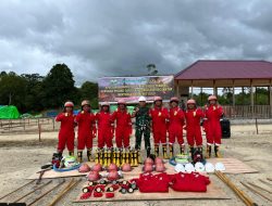 Sinergitas Dalam Mengatasi Kebakaran Hutan dan Lahan Babinsa Koramil 1206-13/Bunut Hulu Hadir Pada Apel Siaga Karhutla Di PT BRP Mentebah