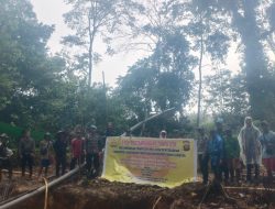 Bersama Forkopimcam Babinsa Bunut Hulu Pasang Himbauan Stop Pertambangan Tanpa Izin Di Wilayah Sungai Besar