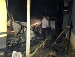 Empat Rumah Kontrakan Di Kuala Belian Hangus Terbakar Kerugian Capai Rp30 Juta