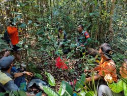 Babinsa Koramil 1206-05/Embaloh Hulu Bersama Perangkat Desa Laksanakan Patroli Pengecekan Batas Desa