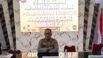 Propam Polres Melawi Awasi Ketat Pemeriksaan Administrasi Awal Penerimaan Anggota Polri 2026