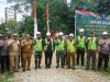 Dandim 1206/Psb Bersama Forkopimda Melaksanakan Prosesi Ground Breaking Jembatan Perintis Garuda Di Desa Sebintang