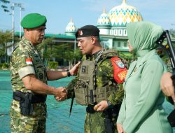 Kembali Dari Papua Pangdam XII/Tpr Sambut Kepulangan Satgas Yonif 644/Walet Sakti Dengan Bangga