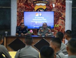 Perkuat Kompetensi Kehumasan Bidhumas Polda Kalbar Gelar E-Learning Bagi Personel Dit Samapta