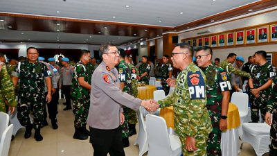Perkuat Soliditas POM TNI Dan Propam Polri Gelar Coffee Morning Dan Halal Bihalal 1447 H