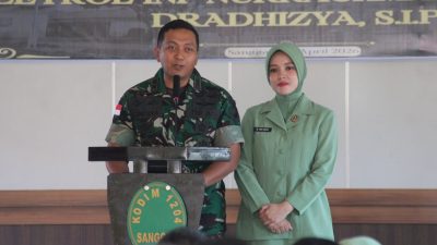 Tradisi penyambutan Dan pelepasan Dandim 1204/sanggau