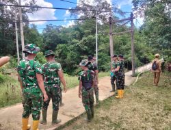Percepat Akses Warga Kodim 1209/Bengkayang Mulai Tinjau Lokasi Pembangunan Jembatan Gantung