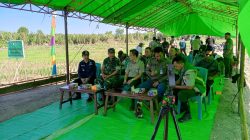 Wakili Dandim Pasi Ter Kodim 1208/Sambas Hadiri Tanam Padi Serentak 16 Provinsi Di Lahan CSR