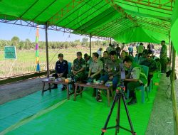 Wakili Dandim Pasi Ter Kodim 1208/Sambas Hadiri Tanam Padi Serentak 16 Provinsi Di Lahan CSR
