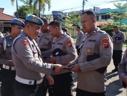 Tegakkan Disiplin Internal Sipropam Polres Ketapang Gelar Gaktibplin Usai Apel Pagi