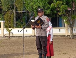 Polsek Muara Pawan Hadir Di Sekolah Kanit Binmas Jadi Pembina Upacara Dan Sampaikan Edukasi Disiplin Siswa