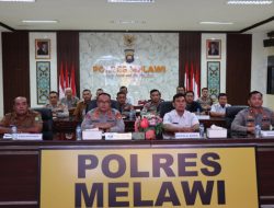Kapolres Melawi Bersama Instansi Terkait Zoom Meeting Antisipasi Penomena El Nino Godzilla
