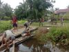 Kepedulian Babinsa Embaloh Hulu Bantu Warga Gotong Royong Perbaiki Jembatan Surau Desa Ulak Pauk