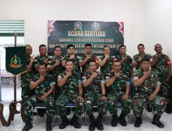 Kasdim 1206/Putussibau Pimpin Acara Sertijab Danramil 1206-06/Putussibau Utara