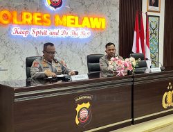 Kapolres Melawi Berikan Arahan Kepada Personel Polres Melawi Dan Polsek Jajaran