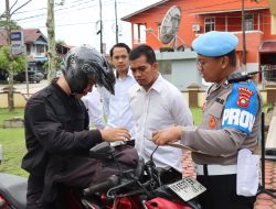 Tim Propam Polda Kalbar Gelar Gaktibplin Di Polres Melawi Periksa Kendaraan Hingga Penampilan Personel