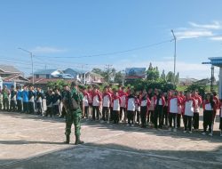 Pj. Danramil 1206-06/Putussibau Utara Pimpin Kegiatan Jumat Asri Di Kedamin Hilir