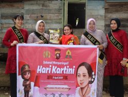 Polwan Polres Melawi Meriahkan Hari Kartini 2026 Edukasi Anti-Bullying Hingga Salurkan Bansos Ke Warga