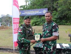 Asops Kasad Didampingi Dankolakopsrem 121/Abw Tinjau Langsung Prajurit Di Perbatasan RI-Malaysia Apresiasi Prestasi Bagi Prajurit Satgas