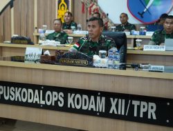 Perkuat Kedisiplinan Dan Sinergi Pangdam XII/Tpr Berikan Pengarahan Strategis Kepada Dansat Jajaran