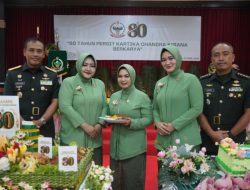 Hadiri Syukuran HUT Persit KCK Ke-80 Danrem 121/Abw Berpesan Teruslah Berkarya Teruslah Menjadi Pendamping Terbaik Bagi Para Suami Serta Pendidik Terhebat Bagi Putra-Putri