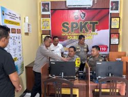 Kapolres Melawi Bersama Tim Itwasda Polda Kalbar Pantau Ruang Layanan 110