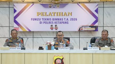 Perkuat Peran Bhabinkamtibmas Kapolres Ketapang Buka Pelatihan Dan Binteknis Bhabinkamtibmas Jajaran Polres Ketapang Tahun 2026