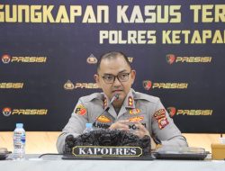 Polres Ketapang Laksanakan Konferensi Pers Penanganan Kasus Teror Di Kecamatan Air Upas