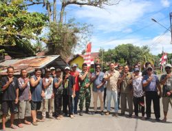 Kodim 1206/Putussibau Gerakkan Program Kampung Merah Putih Di Kelurahan Hilir Kantor