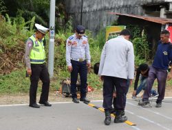 Satlantas Polres Melawi Dan Dishub Pasang Speed Trap Di Lima Titik Rawan Pengendara Diminta Lebih Waspada