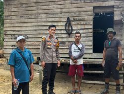 Jaga Kamtibmas Polsek Marau Gencarkan Patroli Dialogis di Desa air upas dan Desa Gahang Kecamatan Air Upas