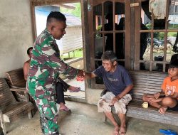 Satgas TMMD Ke-128 Kodim 1204/Sanggau Pererat Silaturahmi Dengan Warga