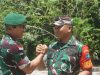 Dandim 1206/Putussibau Sambut Kedatangan Rombongan Pangdam XII/Tanjungpura Di Pos Komando Taktis Badau