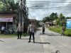 Kapolsek Kota Baru Polres Melawi Pimpin Pengamanan Pelepasan Jamaah Calon Haji di Masjid Nurul Aman