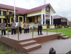 Polres Kapuas Hulu Gelar Apel Pelton Siaga Bencana Banjir Perkuat Kesiapsiagaan Personel Dan Peralatan