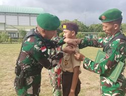 Kodim 1208/Sambas Laksanakan Pembinaan Korp Kadet Republik Indonesia Triwulan II Semester I Tahun 2026