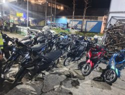 Satlantas Polres Melawi Kembali Amankan 21 Kendaraan Knalpot Brong Dan Terindikasi Balap Liar