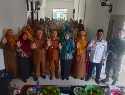 Wakili Danramil, Babinsa Sungai Baru Koramil 1208-07/Teluk Keramat Hadiri Lokakarya Mini Bidang Kesehatan