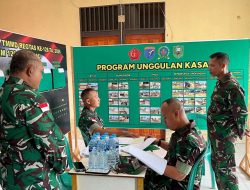 Irutben Itdam XII/Tpr Kunjungi Koramil 1204-04/Kembayan Dan Posko TMMD Desa Semayang