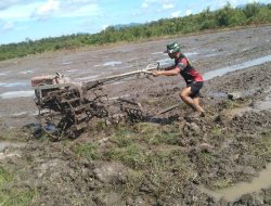 Progres Cetak Sawah Satgas TMMD Ke-128 Kodim 1204/Sanggau Capai 70 Persen