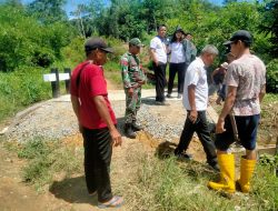 Sinergi Kawal Pembangunan Kodim 1209/Bengkayang Pantau Pembangunan Jembatan