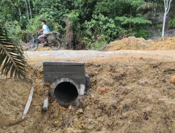 H+24 TMMD Ke-128 Kodim 1204/Sanggau Pengerjaan 12 Titik Gorong-Gorong Hampir Rampung