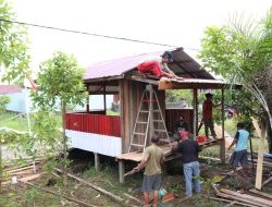 Kodim 1206/Psb Perkokoh Sakralitas Kemanunggalan TNI Dalam Rangka Program Kampung Merah Putih 
