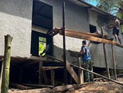 Pembangunan RTLH Terus Dimaksimalkan Satgas TMMD Ke-128 Kodim 1204/Sanggau
