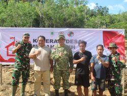 Dukung Percepatan KDKMP Dandim 1206/Putussibau Tinjau Langsung Progres Pengerjaan Di Lapangan