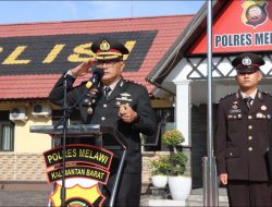 Kapolres Melawi Membacakan Amanat Menko Digital Republik Indonesia
