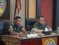 Korem 121/Abw Terima kunjungan Tim Was Audit Kinerja Itdam XII/Tpr