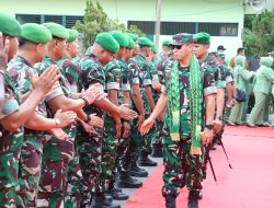 Kasrem 121/Abw Wakili Danrem 121/Abw Dampingi Pangdam XII/Tpr Melaksanakan Kunjungan Kerja Ke Makodim 1203/Ketapang
